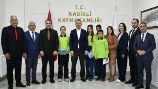 Kadirli’de Öğrenciler Kaymakamla Buluştu