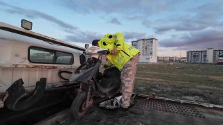 Karamanda elektrikli bisiklet sürücüsü yaptığı kazada yaralandı