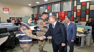 Kars Valisi Ziya Polattan 112 Acil Çağrı Merkezine bayram ziyareti