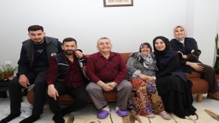 Kartepede bayramda gönüllere dokunan ziyaret