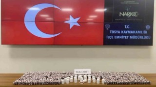 Kastamonuda 9 bin 642 adet sentetik ecza hapı ele geçirildi