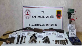 Kastamonuda kaçak silah operasyonu