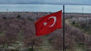 Kayısı bahçeleri beyaza büründü, ortaya eşsiz manzaralar çıktı