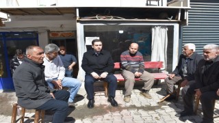 Kaymakam Başar, bayram öncesi çarşı esnafı ile bir araya geldi