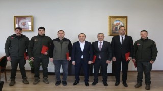 Kaymakam Erdoğandan orman personeline teşekkür belgesi