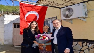 Kaymakam Murat Meteden şehit annesine ziyaret