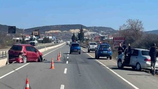 Keşanda iki otomobilin çarpıştı: 1 kişi yaralandı