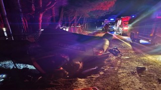 Keşanda takla atan otomobilde 5 kişi yaralandı