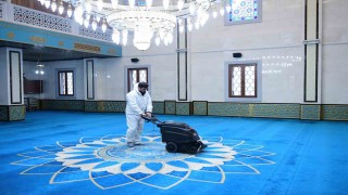 Kestelde camiler Ramazan Bayramına hazırlanıyor
