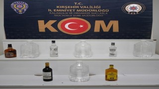 Kırşehirde kaçak alkol ele geçirildi