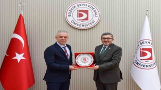 KKTC Ankara Büyükelçisi Korukoğludan Rektör Kaplancıklıya ziyaret