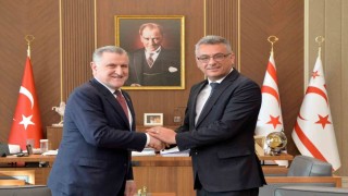 KKTC Cumhurbaşkanı Erhürman, Gençlik ve Spor Bakanı Bakı kabul etti
