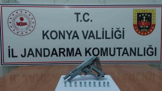 Konyada çok sayıda silah ve silah parçası ele geçirildi: 1 tutuklama