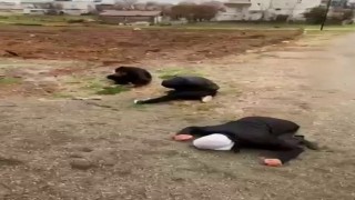 Madde etkisinde kalan 3 şahıs yere yığıldı