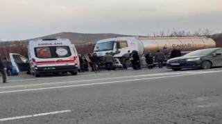 Malatyada kontrolden çıkan kamyon hafif ticari araca çarptı: 1 ölü, 1 yaralı