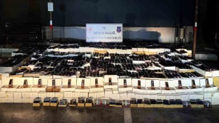Manavgatta 25,5 milyonluk kaçak ürün operasyonu