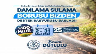 Manisada damlama sulama borusu yüzde 100 hibeyle dağıtılacak