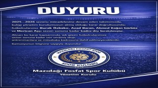 Mazıdağı Fosfatsporda 4 futbolcu kadro dışı bırakıldı