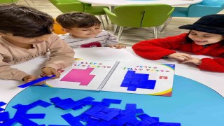 Menteşede çocuklar zeka oyunları ile yeteneklerini keşfediyor
