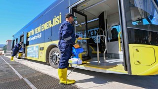 Mersinde toplu taşımada hijyen ve güvenlik ön planda