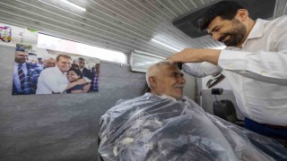 Mersinliler bayrama mobil kuaför ile hazırlandı