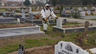 Mezarlıkların bakımları tamamlandı
