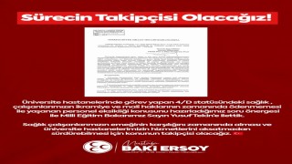 MHPli Ersoy, üniversite hastanelerindeki mali sorunları TBMM gündemine taşıdı
