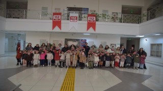 Miniklerden 112 Acil Çağrı Merkezine ilgi