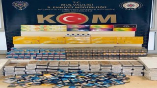 Muşta 2 bin 216 paket gümrük kaçağı sigara ele geçirildi