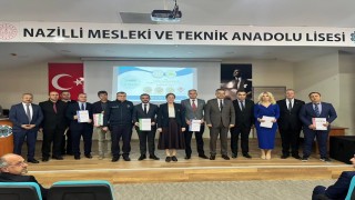 Nazillide projeleri ile dereceye giren okullar için ödül töreni düzenlendi