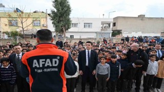 Nusaybinde deprem tatbikatı gerçekleştirildi