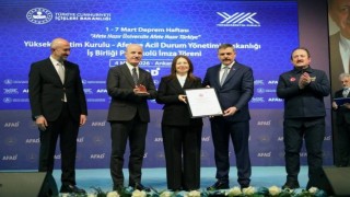 OMÜ Kentsel Arama ve Kurtarma Ekibi akreditasyon sertifikasını aldı