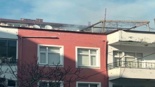 Orduda 3 katlı binada korkutan baca yangını