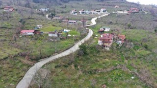 Orduda beton yol çalışmaları devam ediyor