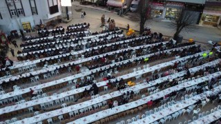 Orduda bin 500 kişi iftar sofrasında buluştu