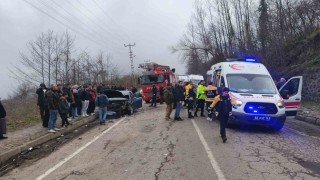 Orduda iki ayrı trafik kazasında 12 kişi yaralandı