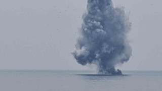 Orduda kıyıya vuran insansız deniz aracı imha edildi