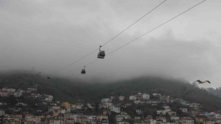 Ordunun ‘seyir terasında sis güzelliği