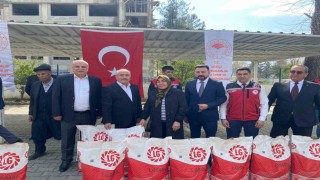 Osmaniyede çiftçiye ayçiçeği tohumu desteği