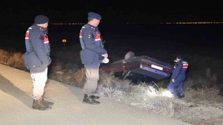 Otomobil şarampole takla attı: 1 yaralı