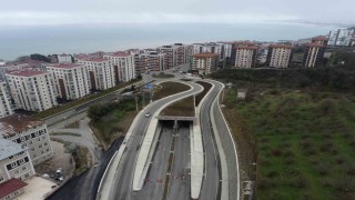 Pulathane Bulvarında yol yapım çalışmaları sürüyor