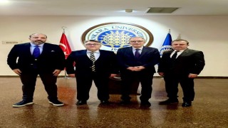 Rektör Özölçerden Ankara Üniversitesi Rektör Yardımcısı Uzuna Hayırlı Olsun ziyareti