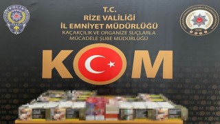 Rizede kaçakçılık operasyonu