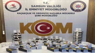 Samsunda 10 bin 980 doldurulmuş makaron ele geçirildi
