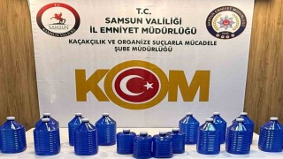 Samsunda 70 litre etil alkol ele geçirildi