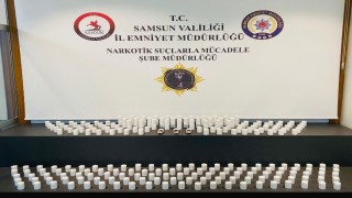 Samsunda uyuşturucu operasyonu: 12 bin sentetik ecza ele geçirildi