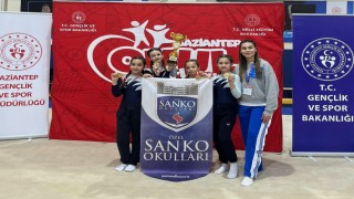 SANKO Okulları öğrencilerinin Jimnastik başarısı