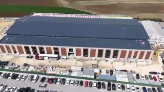 Silivriye inşa edilen duruşma salonu havadan görüntülendi