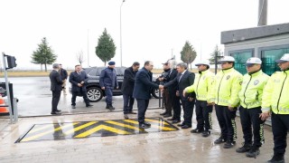 Tavşanlıda bayramlaşmanın ardından güvenlik güçlerine ziyaret