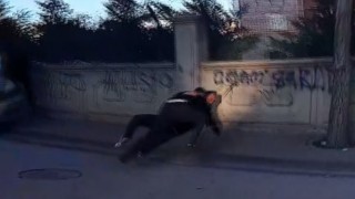 Trafik tartışmasında yumruklar konuştu